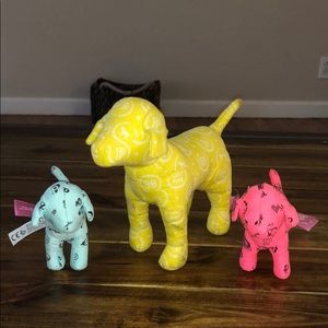Victoria secret PINK mini dogs (3 total)